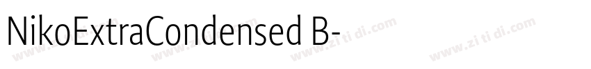 NikoExtraCondensed B字体转换 NikoExtraCondensed B字体转换